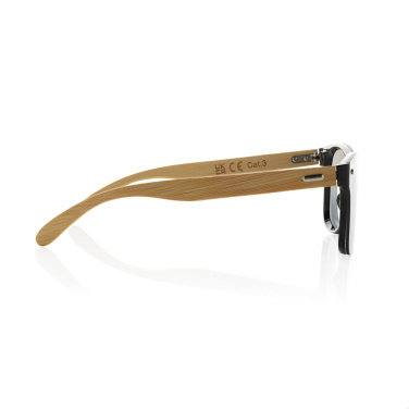 Logotrade promotional item image of: Prism RCS recycled plastic sunglasses with bamboo frame